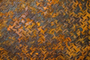 Yüzeyde metalik desenlerle desenli kırsal stil grunge çimento