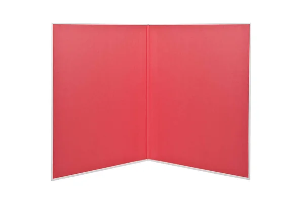 Carpeta abierta libro rojo aislado sobre fondo blanco — Foto de Stock