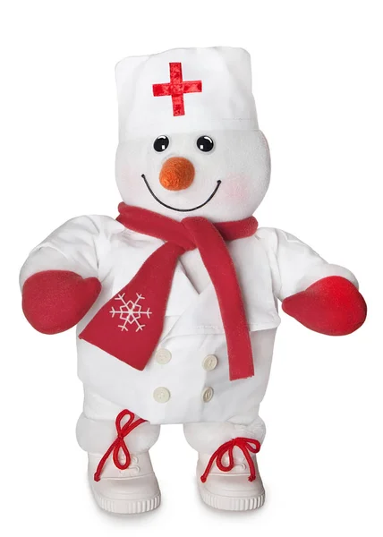 El muñeco de nieve-doctor — Foto de Stock