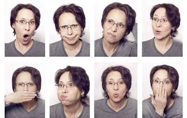Different Facial Expressions Women Emotions Royalty Free Stock Images