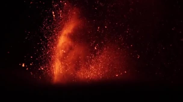 Erupción del volcán Etna — Vídeos de Stock