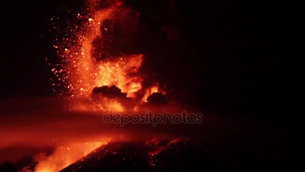 エトナ山噴火 — ストック動画