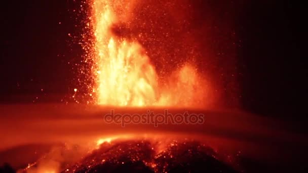 Éruption du volcan Etna 