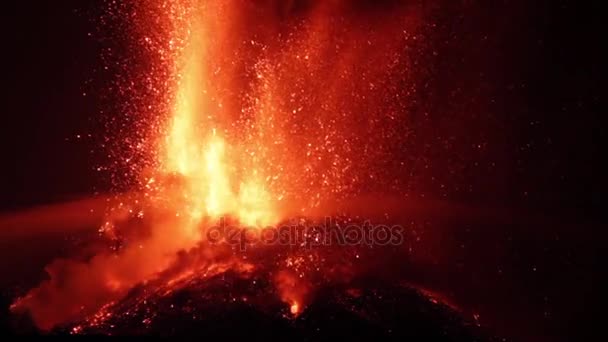 Éruption du volcan Etna 