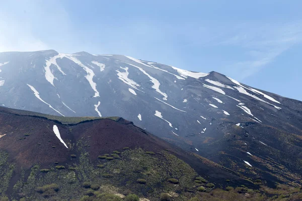 View of Volcano Etna from Mounts Sartorius — Stock Photo, Image