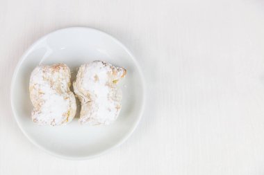 Sicilya pasta Beyaz dairesel düz