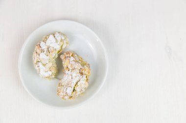 Sicilya pasta Beyaz dairesel düz