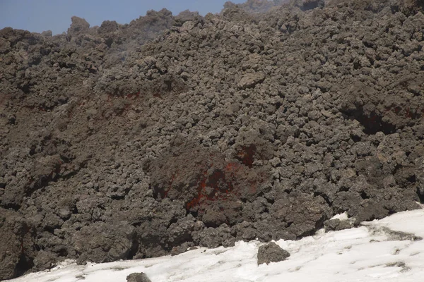 Erupção do vulcão Etna na Sicília — Fotografia de Stock