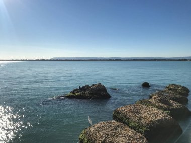 Syracuse, Sicilya, İtalya 'daki Ortigia adasının kıyısında.