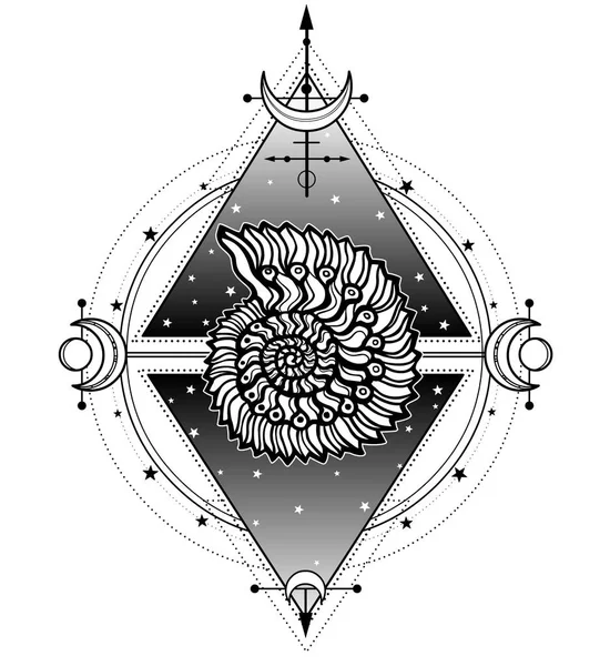 Sea Shell Tattoo Symbol Of A Storm And Calm Silence And Noise Alchemy Medieval Religion Occultism Tattoo Larastock Sea Shell Tattoo Symbol Of A Storm And Calm Silence And Noise Alchemy Medieval Religion Occultism Tattoo Larastock