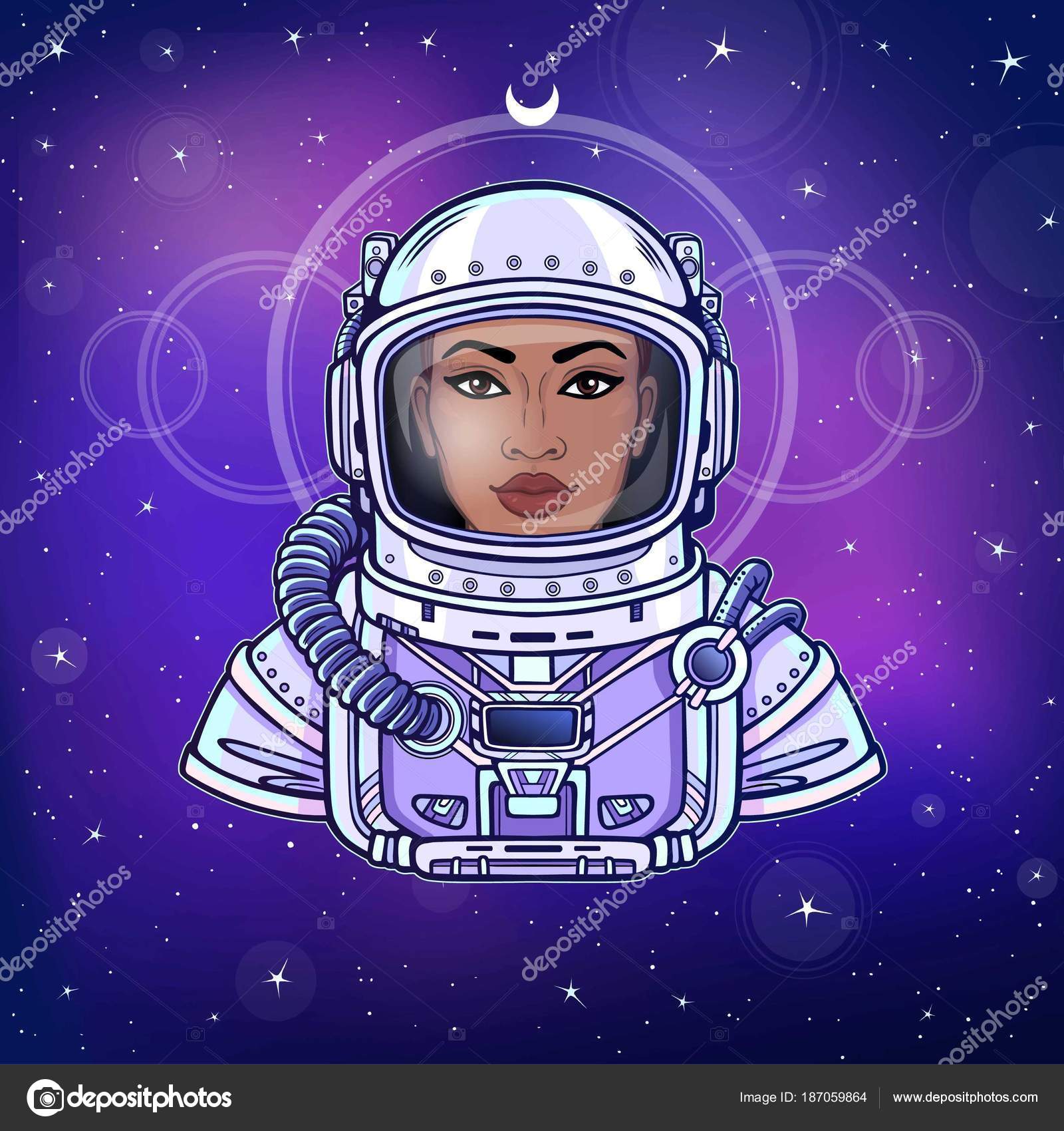 Creative Space Suit Drawing Sketch with Realistic