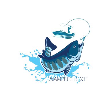 Caranx balık için logo