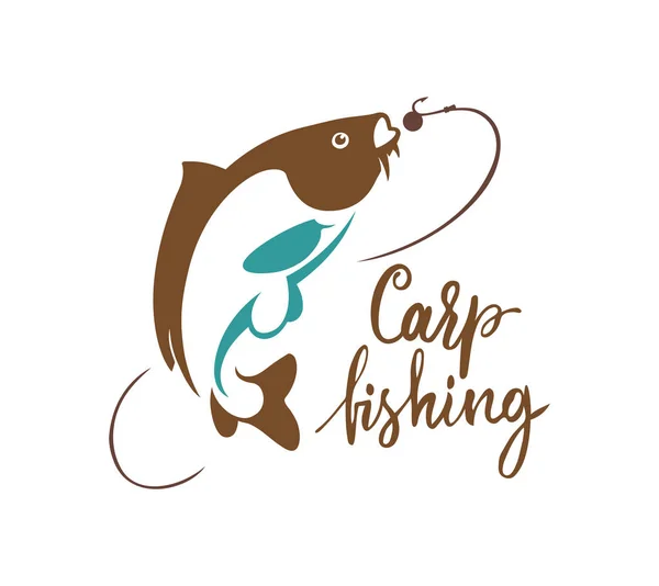 Carp fish for logo — Stock Illustration Carp fish for logo Vector Graphics