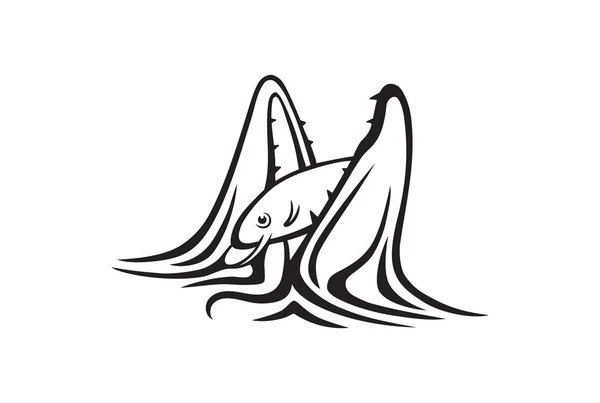 Риба карансу для логотипу — стоковий вектор