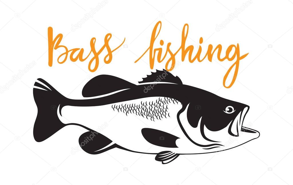 Bass fish for logo