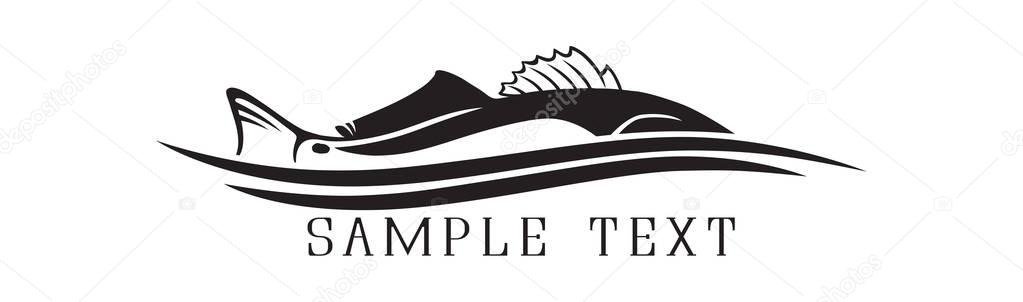 Red fish for logo — Stock Illustration Red fish for logo Royalty Free Stock Vectors