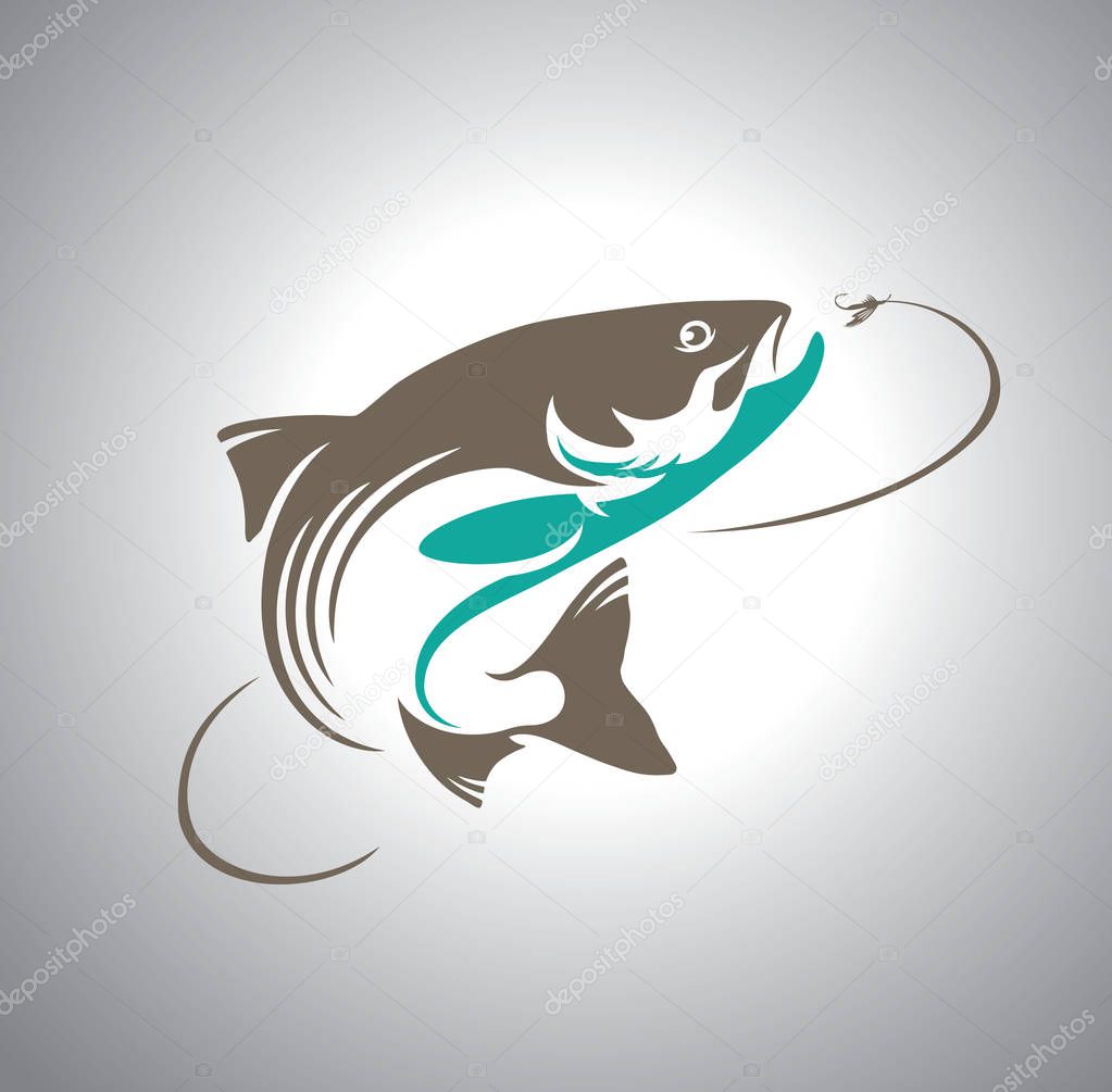 Caranx fish for logo