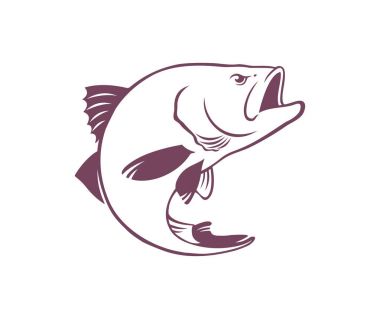 Bas balık için logo