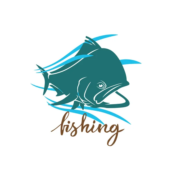 Dorado vis voor logo — Stockvector