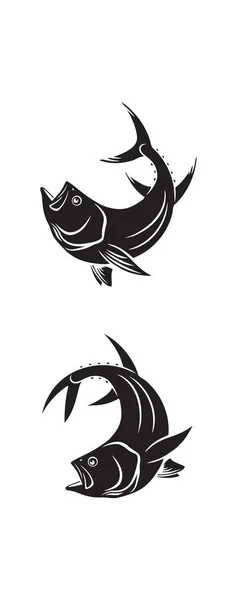 Tonno pesce per logo — Vettoriale Stock