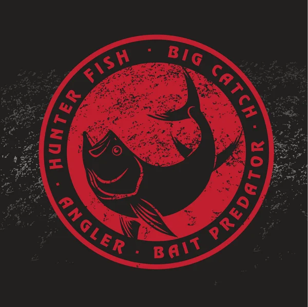 Atum de peixe para logotipo — Vetor de Stock