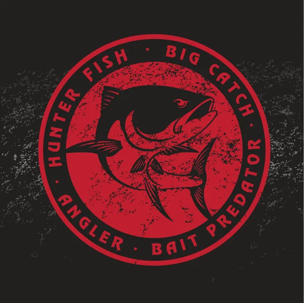 Atum de peixe para logotipo — Vetor de Stock