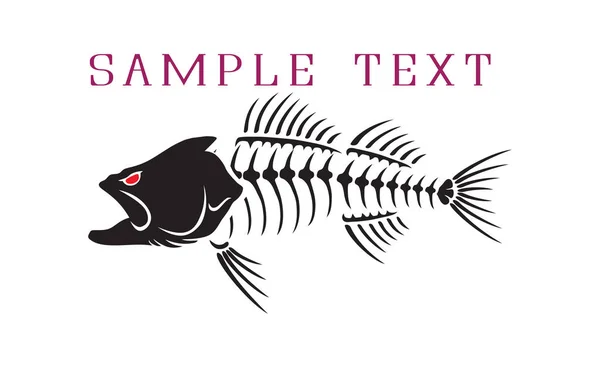 Bass fish for logo — Stock Illustration Bass fish for logo Royalty Free Stock Vectors