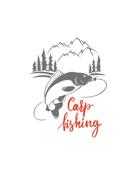 Kapr fish pro logo Stock Ilustrace