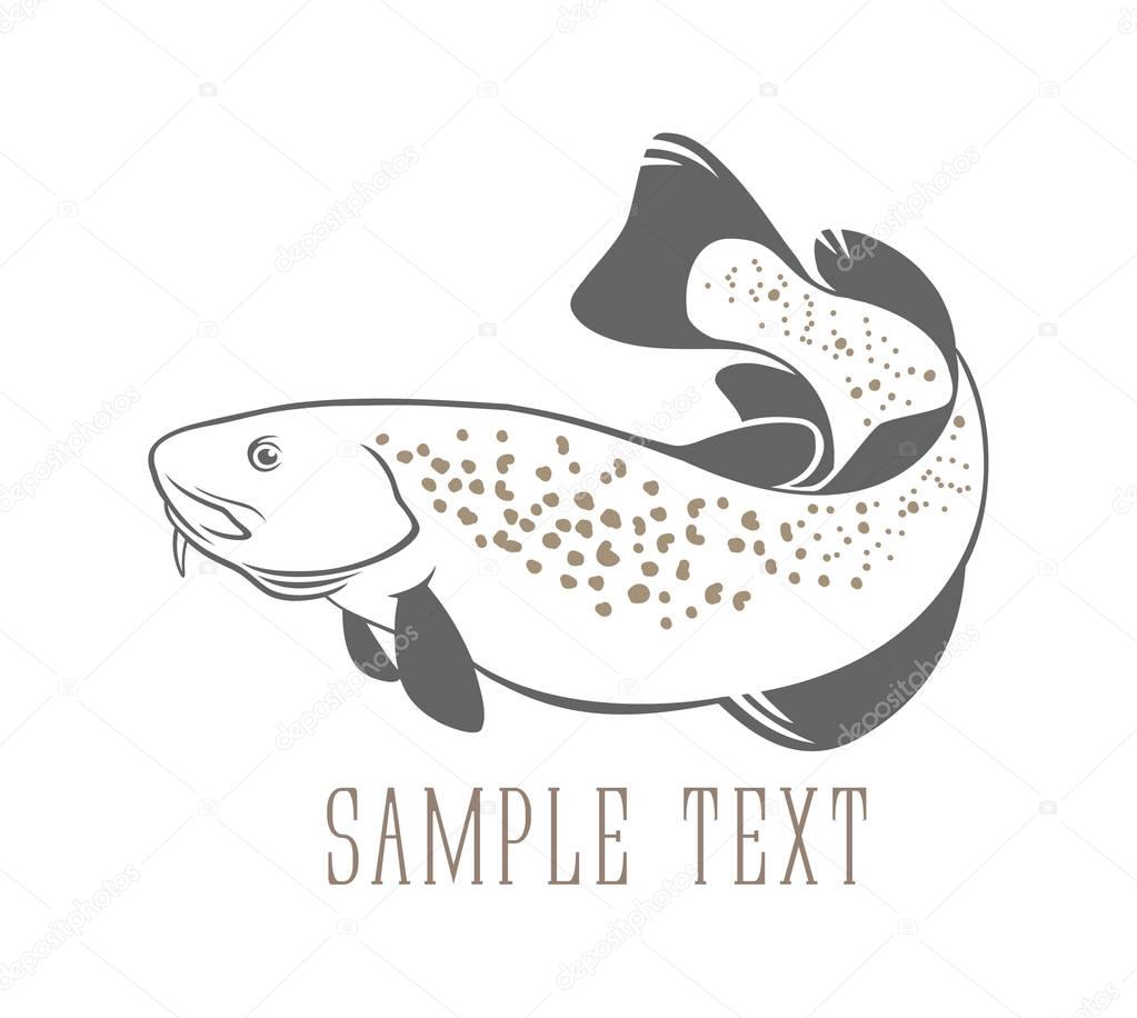 Pike fish for logo
