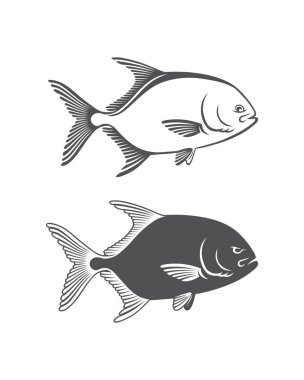 Balık Caranx Icon set