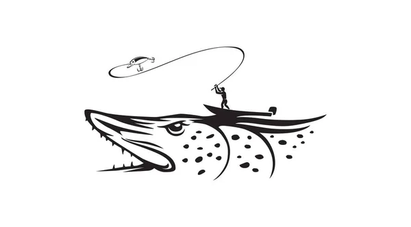 小鱼派克的图标 — 图库矢量图片
