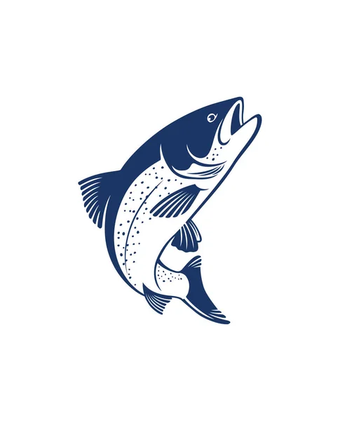 Риба силует значок — стоковий вектор