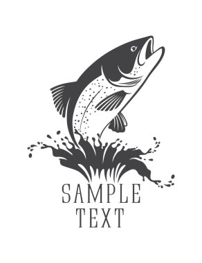 salmon fish icon clipart