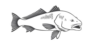 red fish icon clipart