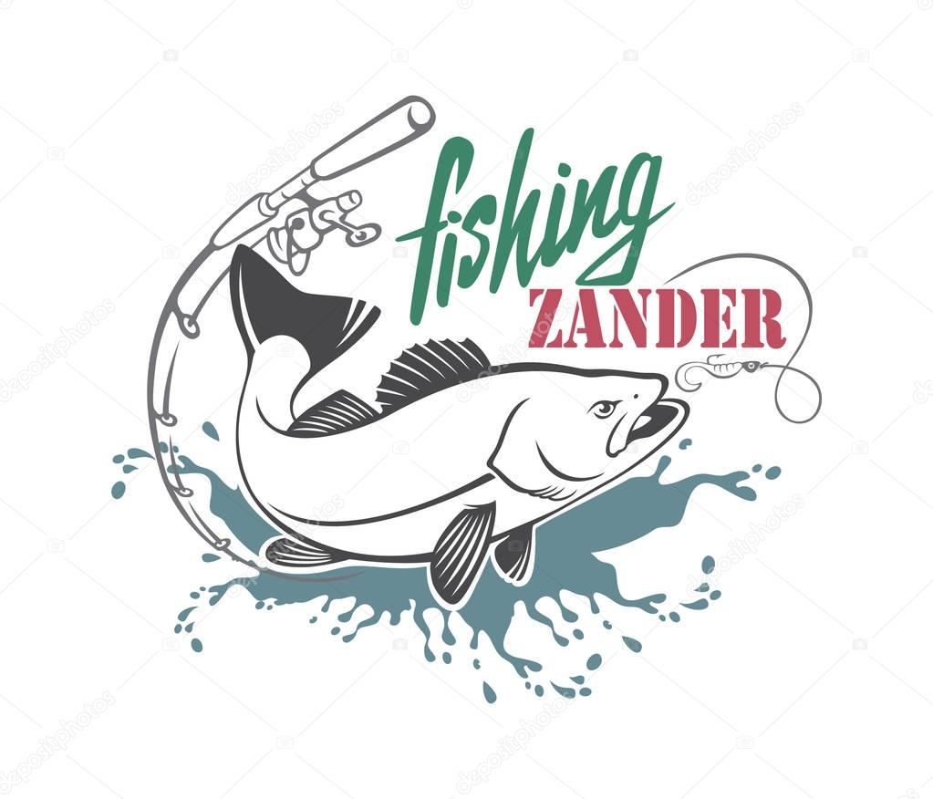zander fishing icon