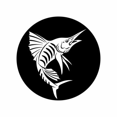 Balık tutma logo şablonu