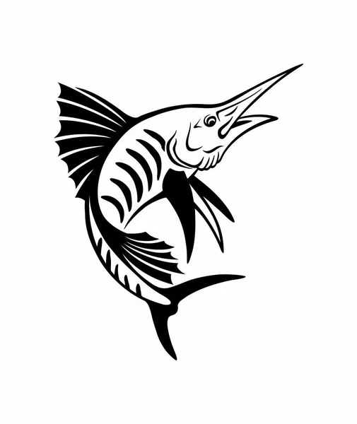 Fiske logotyp mall — Stock vektor