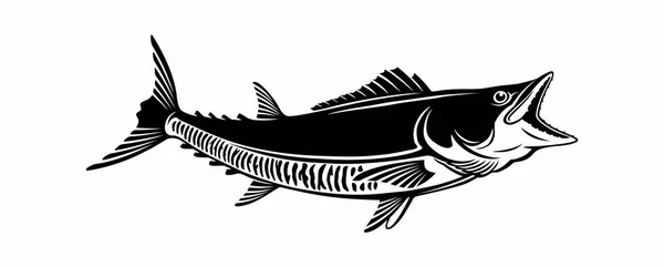 Fishing logo template — Stock Vector