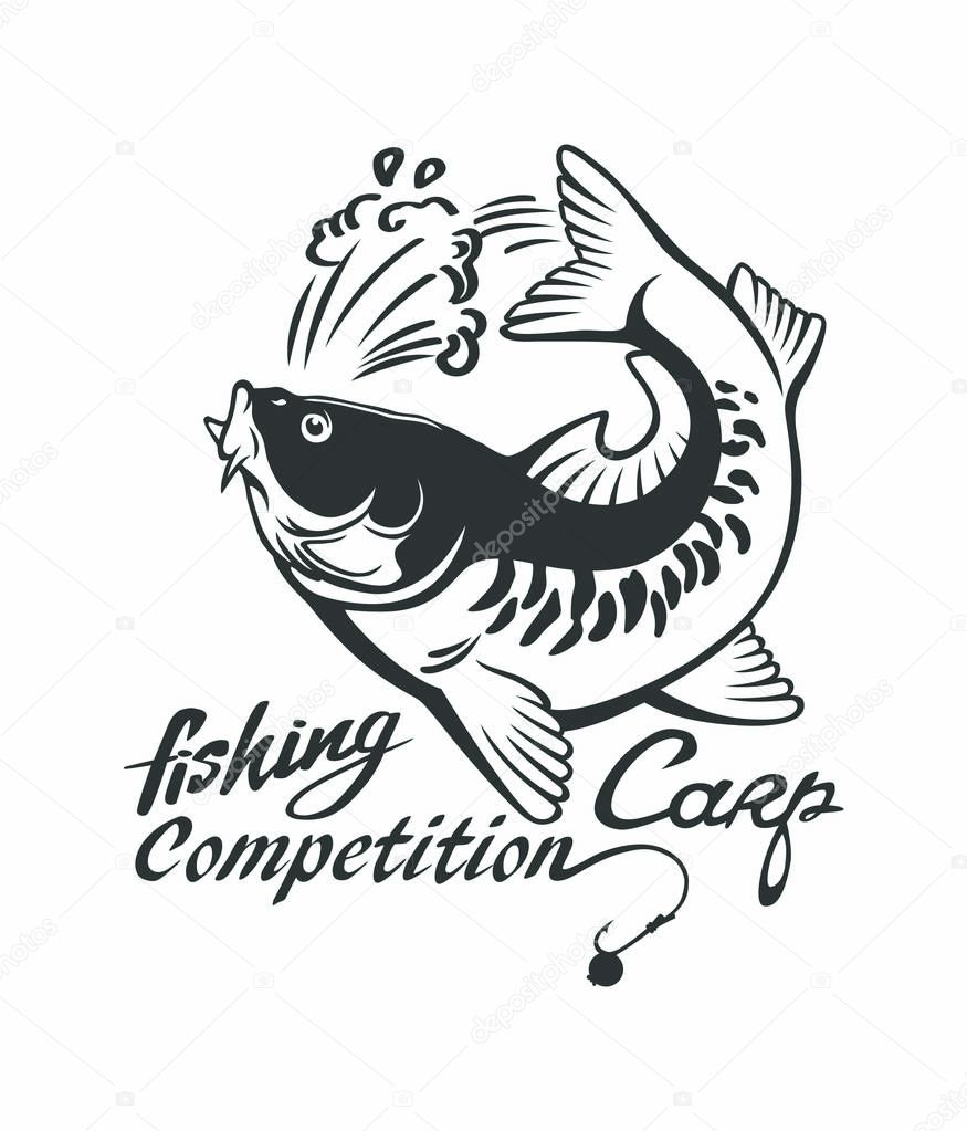 fishing logo template