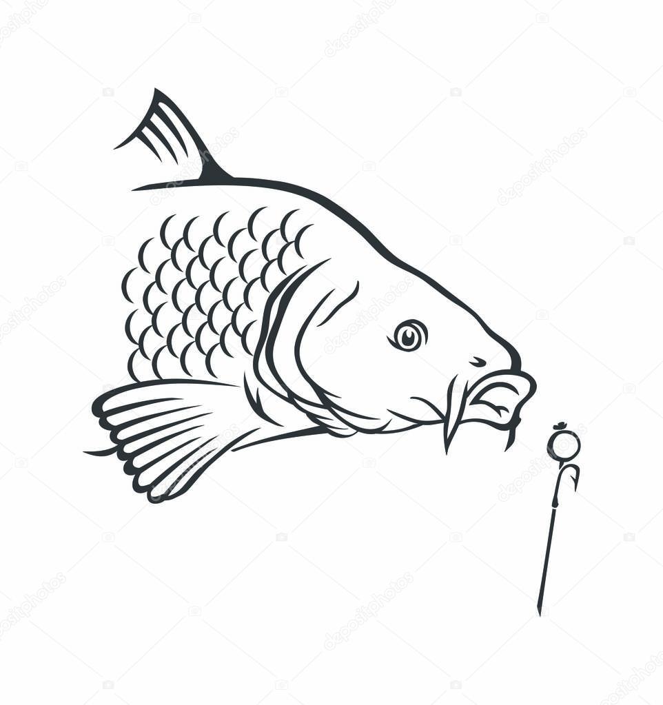 fishing logo template