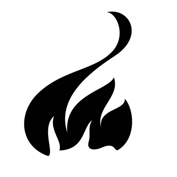 Fuego llama icono — Vector de stock