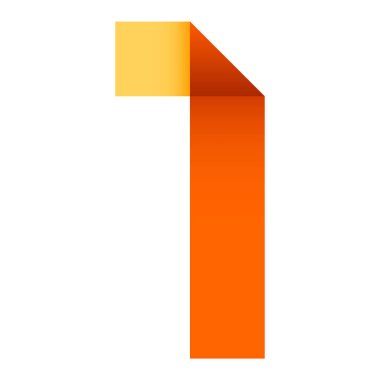 parlak rakamı katlanmış