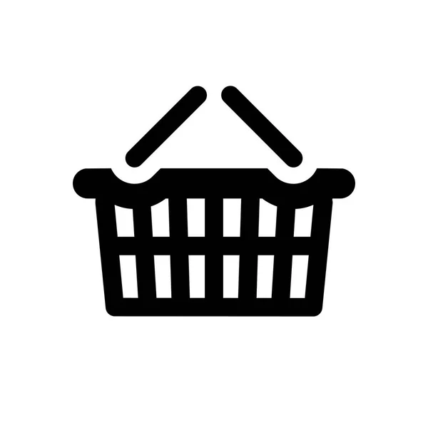 Zwarte winkelen pictogram — Stockvector