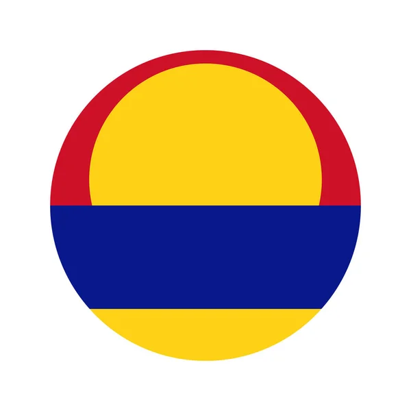 Mundo circular Bandera — Vector de stock