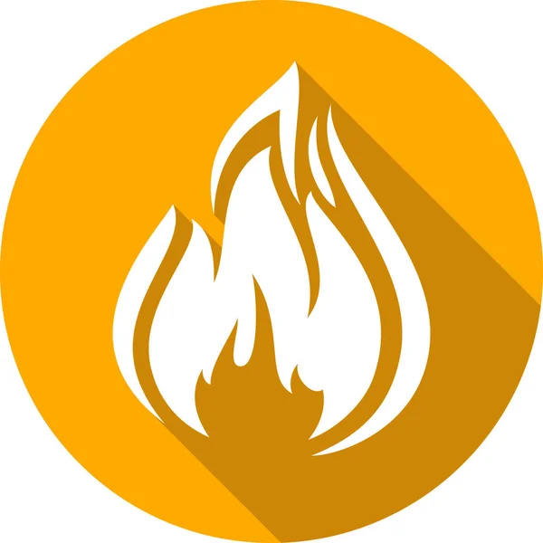 Fire bonfire flame circle shape — Stock Vector