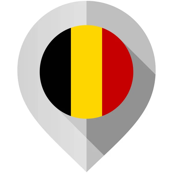 Marqueur avec drapeau pour la carte — Image vectorielle