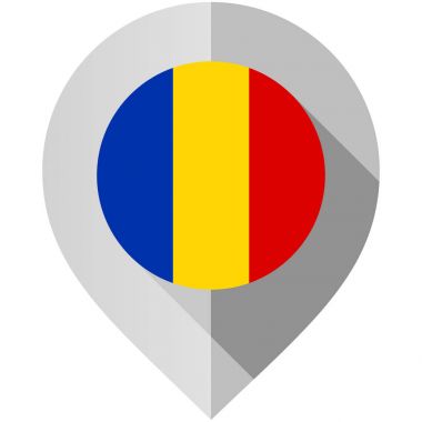 Harita için bayrak ile işaretçisi