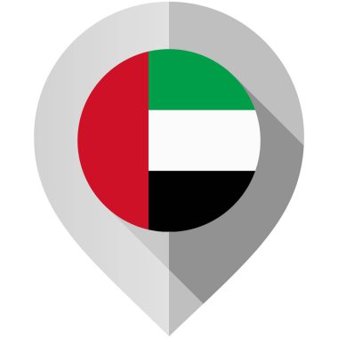 Harita için bayrak ile işaretçisi