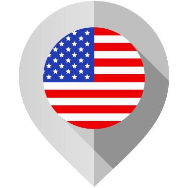 Harita için bayrak ile işaretçisi