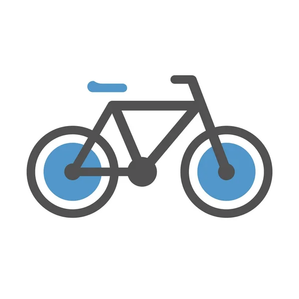 Icône plate de vélo — Image vectorielle